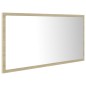 Specchio da Bagno LED Rovere Sonoma 90x8,5x37 cm in Acrilico Specchio da Bagno LED Rovere Sonoma 90x8,5x37 cm in Acrilico