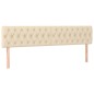 Giroletto a Molle con Materasso Crema 200x200 cm in Tessuto
