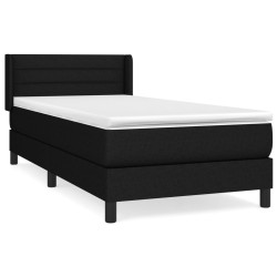Giroletto a Molle con Materasso Nero 80x200 cm inTessuto