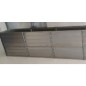 Giroletto a Molle con Materasso Nero 160x200 cm in Tessuto