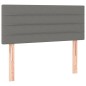 Giroletto a Molle con Materasso Grigio Scuro 100x200 cm Tessuto