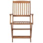 vidaXL Sedie da Giardino Pieghevoli 6 pz con Cuscini Massello Acacia vidaXL Sedie da Giardino Pieghevoli 6 pz con Cuscini Massello Acacia