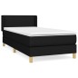 Giroletto a Molle con Materasso Nero 80x200 cm inTessuto