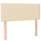 Giroletto a Molle con Materasso Crema 100x200 cm in Tessuto
