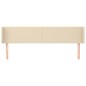 Testiera ad Orecchio Crema 203x16x78/88 cm in Tessuto Testiera ad Orecchio Crema 203x16x78/88 cm in Tessuto