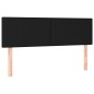 Giroletto a Molle con Materasso Nero 140x190 cm in Tessuto