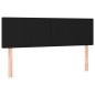 Giroletto a Molle con Materasso Nero 140x190 cm in Tessuto