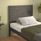 Testiera per Letto Grigia 81x4x100 cm in Legno Massello di Pino Testiera per Letto Grigia 81x4x100 cm in Legno Massello di Pino
