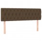 Giroletto a Molle con Materasso Marrone Scuro 140x190cm Tessuto