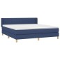Giroletto a Molle con Materasso Blu 180x200 cm in Tessuto