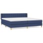 Giroletto a Molle con Materasso Blu 180x200 cm in Tessuto