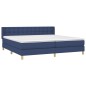 Giroletto a Molle con Materasso Blu 180x200 cm in Tessuto