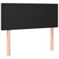 Giroletto a Molle con Materasso Nero 100x200 cm in Similpelle
