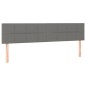 vidaXL Giroletto a Molle con Materasso Grigio Scuro 180x200 cm Tessuto