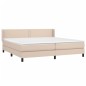 Giroletto a Molle con Materasso Cappuccino 200x200cm Similpelle