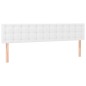 Giroletto a Molle con Materasso Bianco 200x200cm in Similpelle