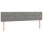 vidaXL Giroletto a Molle con Materasso Grigio Chiaro 200x200cm Velluto