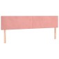 vidaXL Giroletto a Molle con Materasso Rosa 200x200 cm in Velluto
