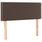 Giroletto a Molle con Materasso Marrone 80x200 cm in Similpelle