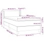 Giroletto a Molle con Materasso Marrone 80x200 cm in Similpelle