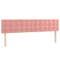 vidaXL Giroletto a Molle con Materasso Rosa 200x200 cm in Velluto