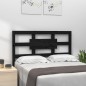 Testiera per Letto Nera 80,5x4x100 cm in Legno Massello di Pino Testiera per Letto Nera 80,5x4x100 cm in Legno Massello di Pino