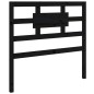 Testiera per Letto Nera 80,5x4x100 cm in Legno Massello di Pino Testiera per Letto Nera 80,5x4x100 cm in Legno Massello di Pino