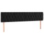 vidaXL Giroletto a Molle con Materasso Nero 180x200 cm in Velluto