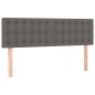 Giroletto a Molle con Materasso Grigio 140x190 cm in Similpelle