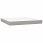 vidaXL Giroletto a Molle con Materasso Grigio Chiaro180x200 cm Tessuto