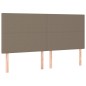 vidaXL Giroletto a Molle con Materasso Tortora 180x200 cm in Tessuto