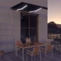 Tenda da Sole Retrattile Manuale con LED 300x250 cm Antracite Tenda da Sole Retrattile Manuale con LED 300x250 cm Antracite