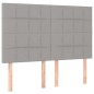 vidaXL Giroletto a Molle con Materasso Grigio Chiaro 140x200cm Tessuto