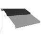 Tenda da Sole Retrattile Manuale con LED 300x250 cm Antracite Tenda da Sole Retrattile Manuale con LED 300x250 cm Antracite