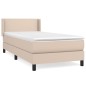 Giroletto a Molle con Materasso Cappuccino 90x200 cm Similpelle