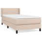 Giroletto a Molle con Materasso Cappuccino 100x200cm Similpelle