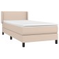 Giroletto a Molle con Materasso Cappuccino 100x200cm Similpelle