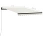 Tenda da Sole Retrattile Manuale con LED 300x250 cm Antracite Tenda da Sole Retrattile Manuale con LED 300x250 cm Antracite