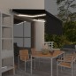 Tenda da Sole Retrattile Manuale con LED 3x2,5 m Antracite Tenda da Sole Retrattile Manuale con LED 3x2,5 m Antracite