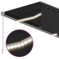 Tenda da Sole Retrattile Manuale con LED 3x2,5 m Antracite Tenda da Sole Retrattile Manuale con LED 3x2,5 m Antracite