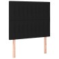 vidaXL Giroletto a Molle con Materasso Nero 80x200 cm inTessuto