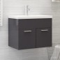 Mobile Sottolavabo Grigio Lucido 60x38,5x46 cm in Truciolato Mobile Sottolavabo Grigio Lucido 60x38,5x46 cm in Truciolato