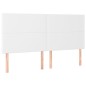 vidaXL Giroletto a Molle con Materasso Bianco 200x200cm in Similpelle