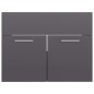 Mobile Sottolavabo Grigio Lucido 60x38,5x46 cm in Truciolato Mobile Sottolavabo Grigio Lucido 60x38,5x46 cm in Truciolato