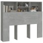Testiera con Contenitore Grigio Cemento 120x19x103,5 cm Testiera con Contenitore Grigio Cemento 120x19x103,5 cm