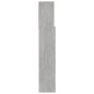 Testiera con Contenitore Grigio Cemento 120x19x103,5 cm Testiera con Contenitore Grigio Cemento 120x19x103,5 cm