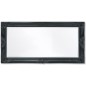 Specchio da Parete Stile Barocco 100x50 cm Nero Specchio da Parete Stile Barocco 100x50 cm Nero