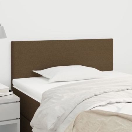 vidaXL Testiera Marrone Scuro 80x5x78/88 cm in Tessuto