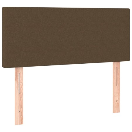 vidaXL Testiera Marrone Scuro 80x5x78/88 cm in Tessuto