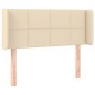 Testiera ad Orecchio Crema 103x16x78/88 cm in Tessuto Testiera ad Orecchio Crema 103x16x78/88 cm in Tessuto